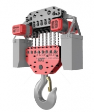 40噸DLER環鏈電動葫蘆穿軸式